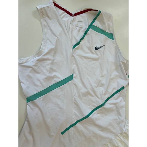 Nike Court Tennis Dress Dri-Fit Pleated Ruffle White DD8710-100 Women's Size XL - Picture 8 of 16
